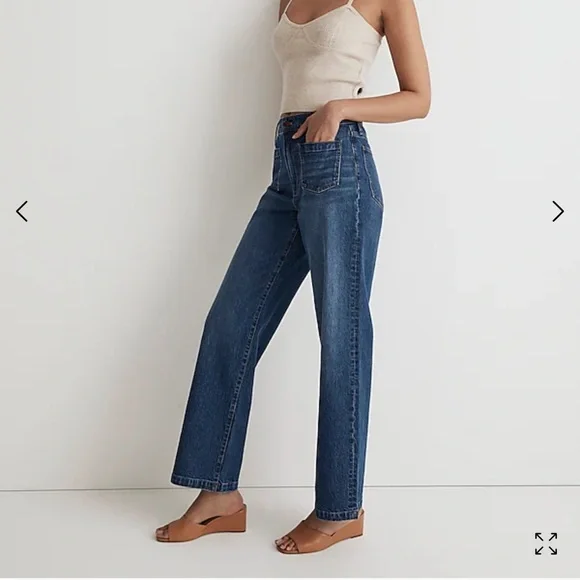 Madewell Women's Blue Flare & Wide Leg Jeans - Picture 9 of 16